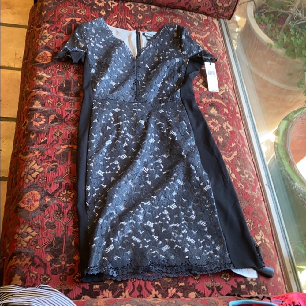Black lace dress
